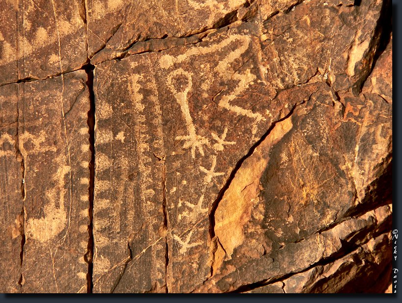 Petroglyph photo 16, a closer view of # 15, Parowan Gap