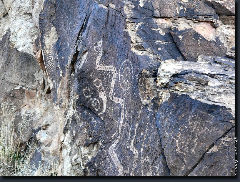 Petroglyph photo 7, Parowan Gap